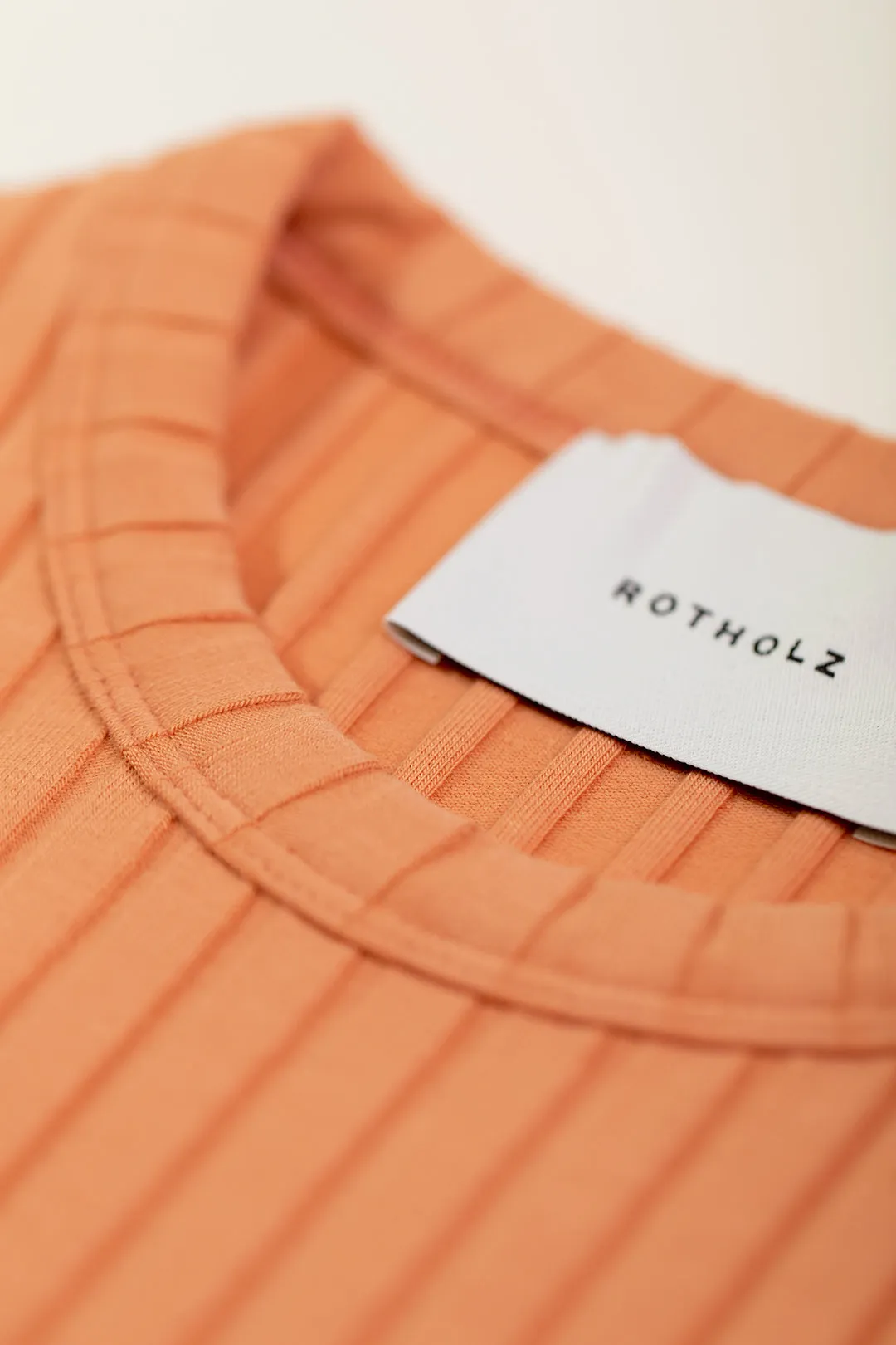 ribbed cotton tank top - melon