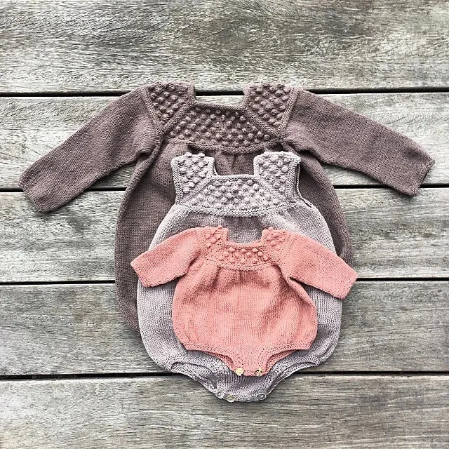 Roxy Romper & Roxy Dress Knitting Pattern by Knitting for Olive - Digital Download