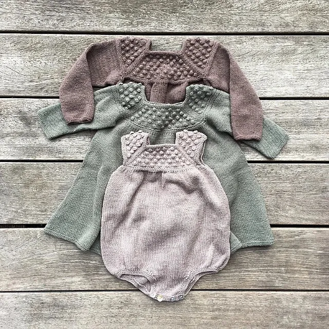 Roxy Romper & Roxy Dress Knitting Pattern by Knitting for Olive - Digital Download