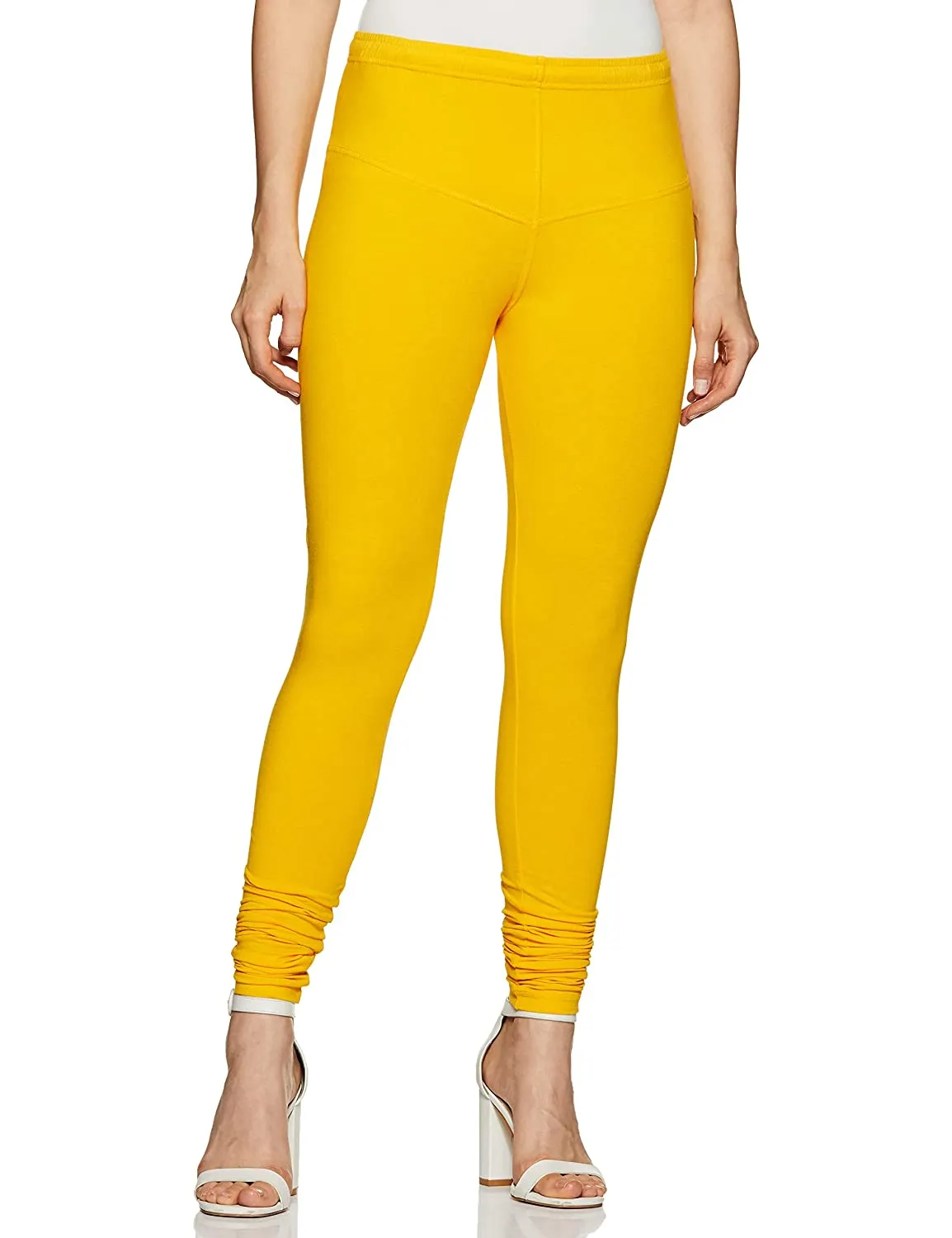 Rupa churidar Yellow Cotton Leggings for Woman