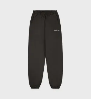 Serif Logo Sweatpant - Faded Black/White