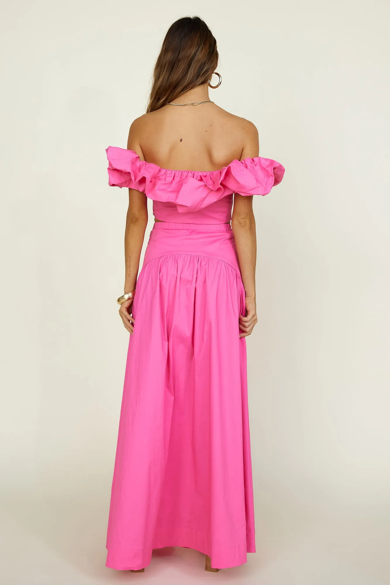 SEVEN WONDERS Savannah Maxi Skirt Fuchsia