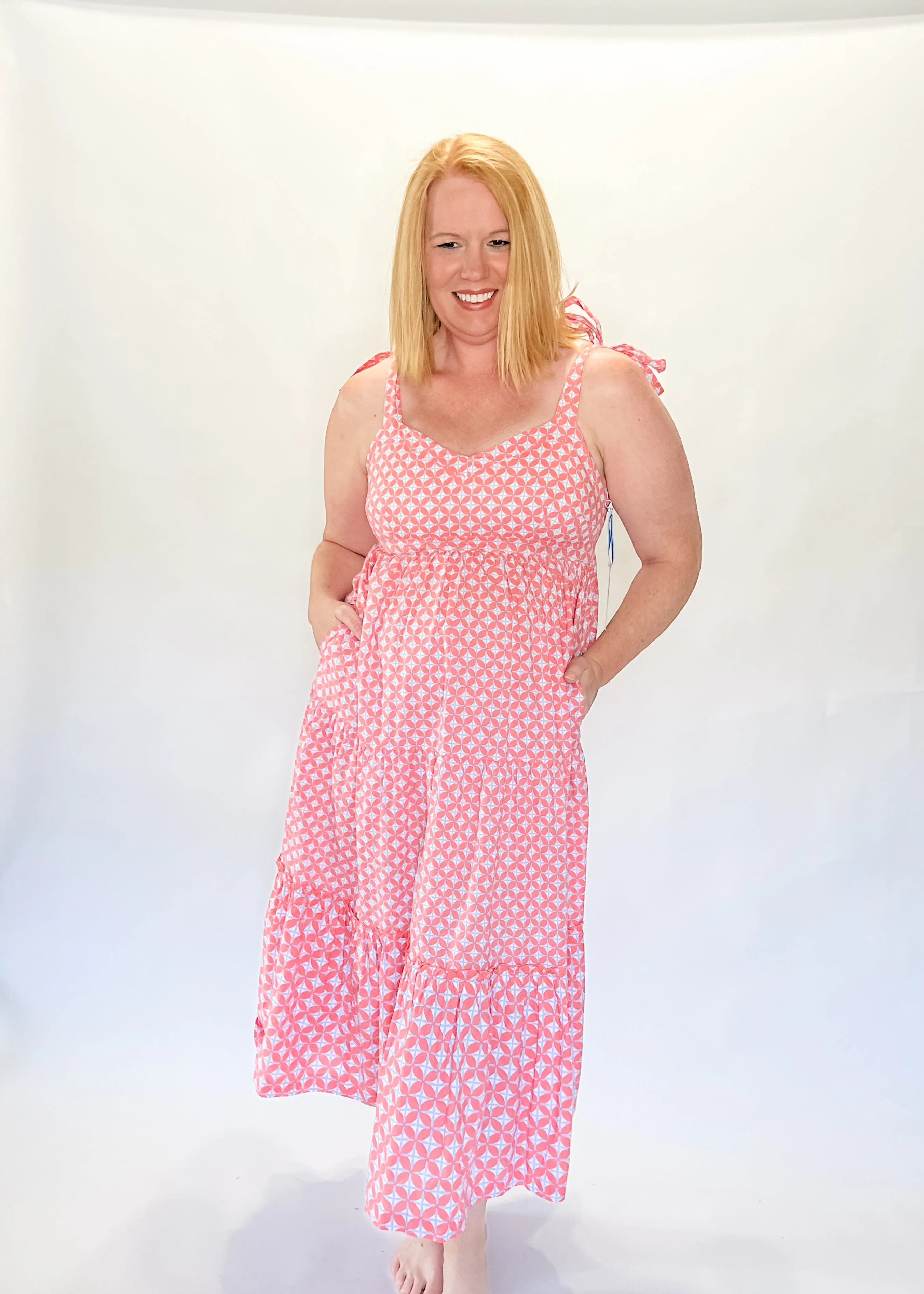 Southern Tide Sylvi Sun Daze Geo Print Maxi Dress