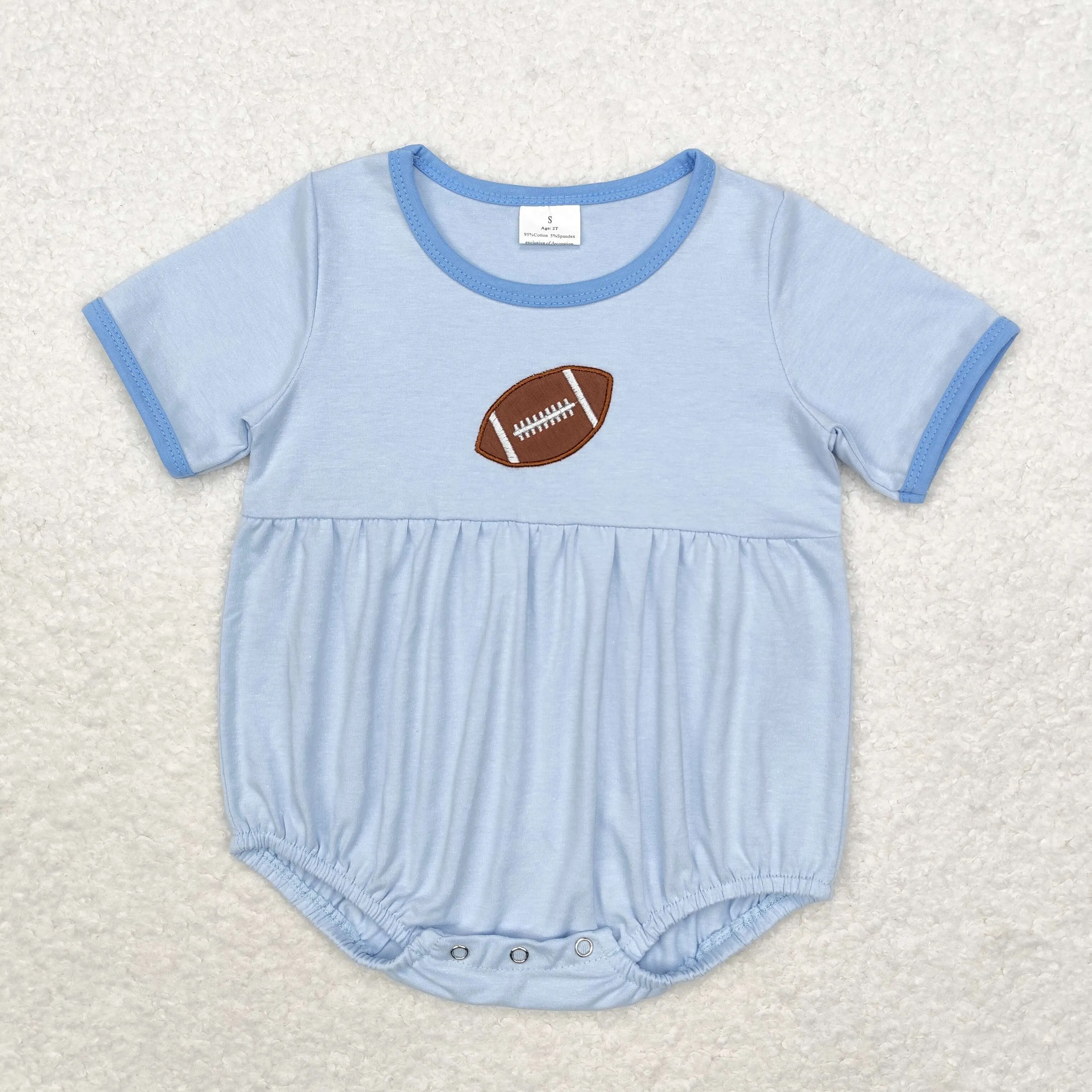 SR1946   baby boy clothes embroidery rugby boy summer bubble