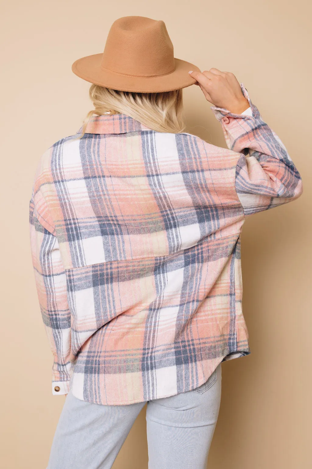 Taking Action Plaid Shacket