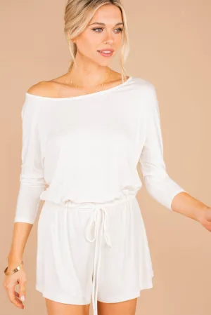 The Poolside Ivory Romper