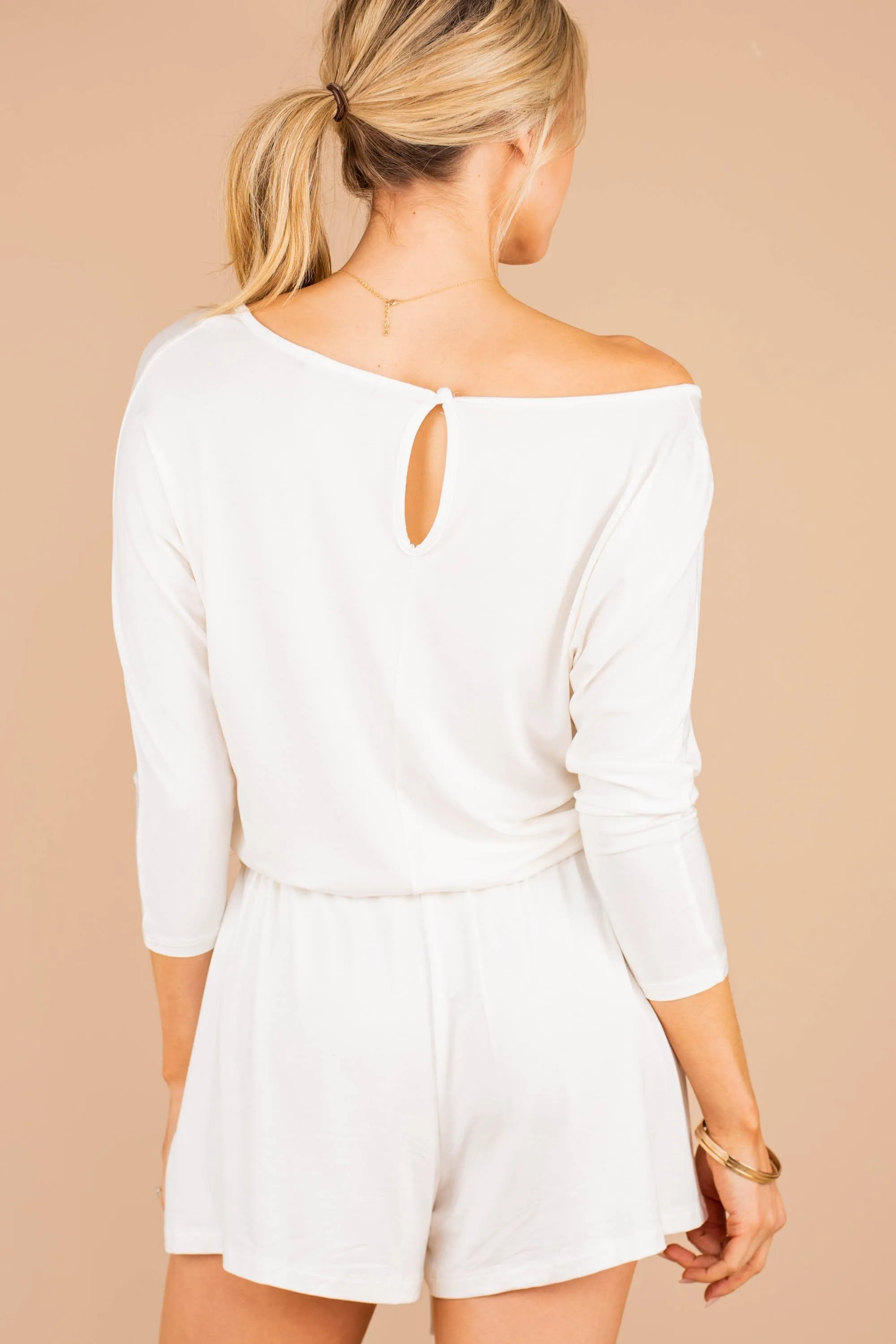 The Poolside Ivory Romper