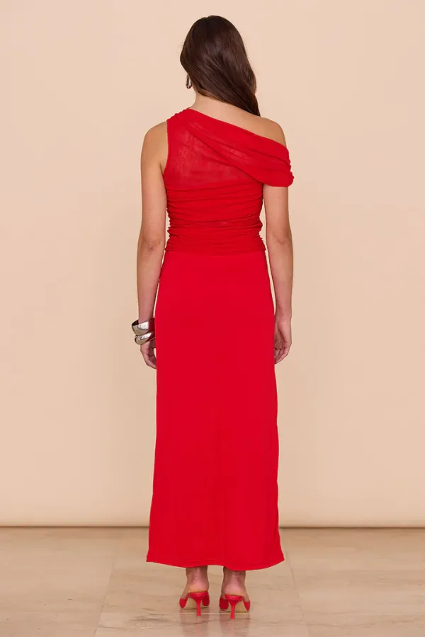 Thea Mesh Dress Chilli