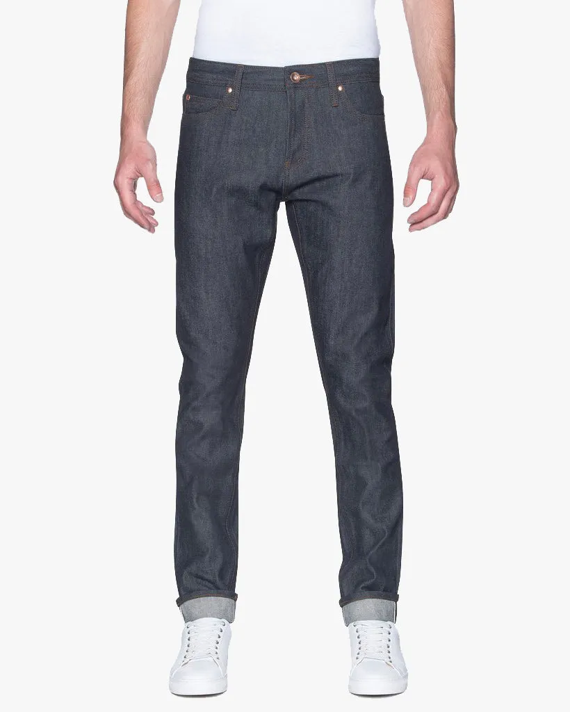 Unbranded UB401 Tight Fit Mens Jeans - 14.5oz Indigo Selvedge