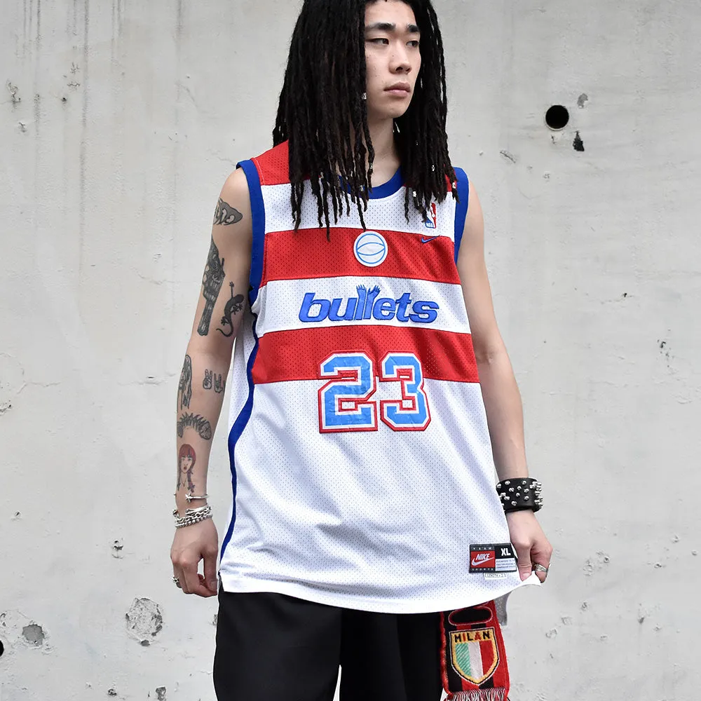 Y2K NIKE “Washington Wizards/BULLETS“ Michael Jordan ゲームシャツ 240613